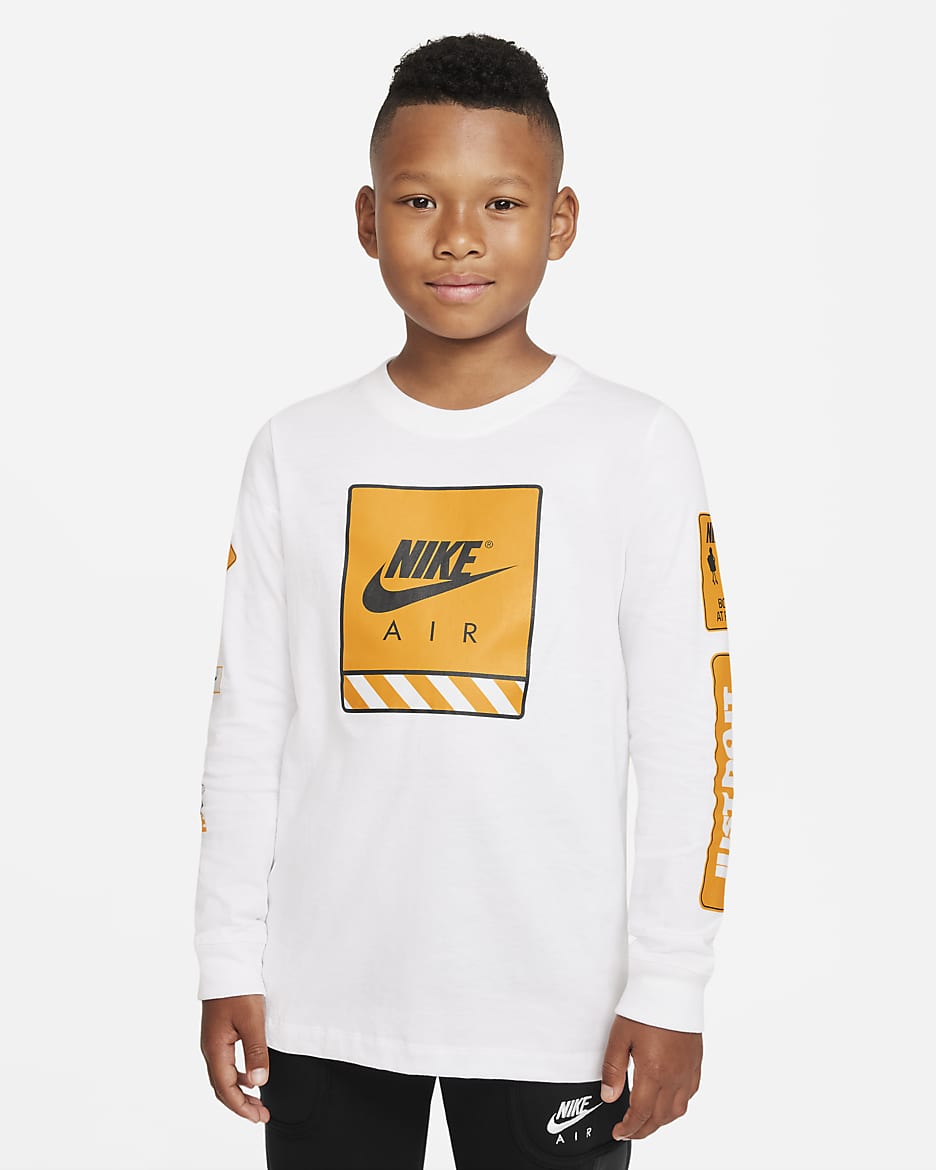 Nike Sportswear Big Kids Boys Long Sleeve T Shirt